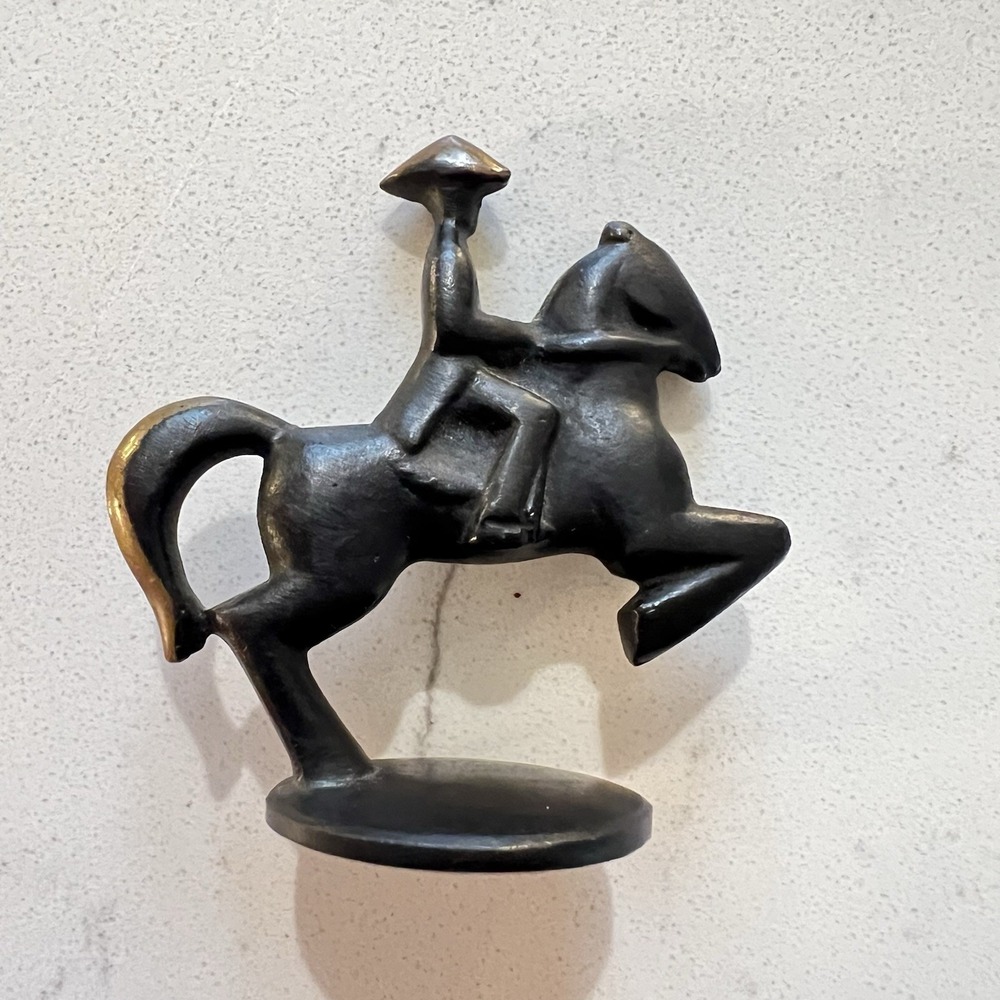 Richard Rohac Austrian Bronze‎ Horse & Rider RR Marked Vienna MCM - Picture 2 of 9